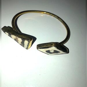 Copper and bone bracelet